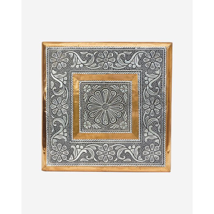 Oxidize Bajoth (Silver Color Decorative Platform) (8" x 8")