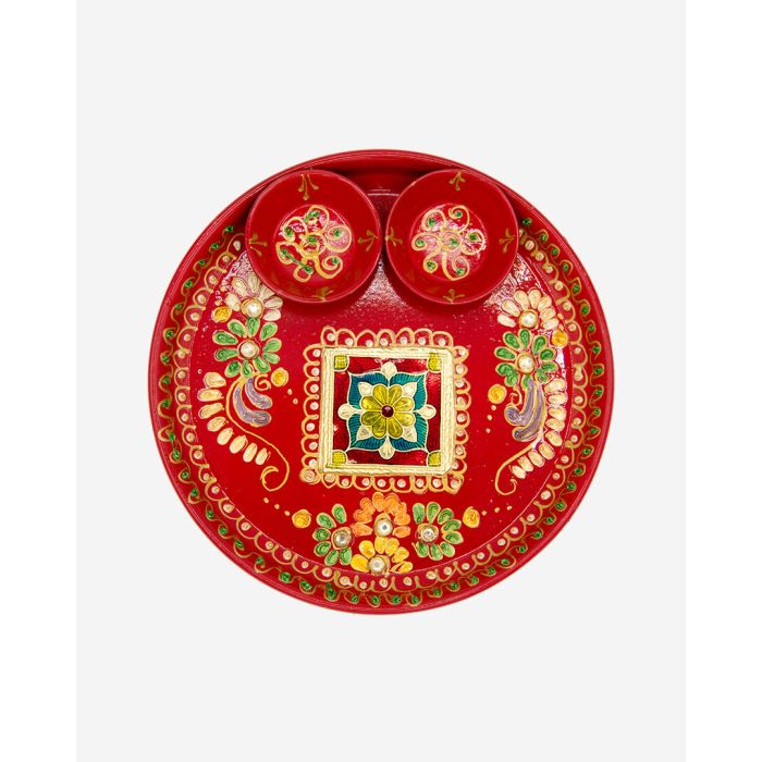 Minakari Aarti Dish (Medium)