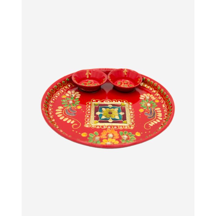 Minakari Aarti Dish   Small - SA143 - 12126
