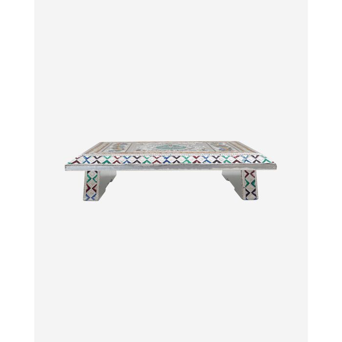 Minakari Patla (Decorative Silver Color Platform) (7" x 10")