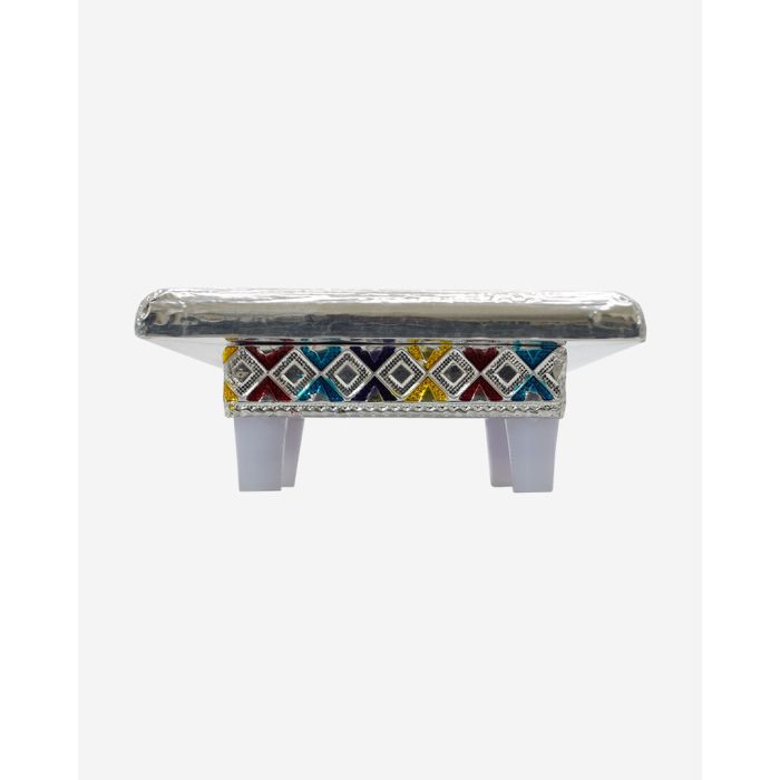 Meenawala Bajoth (Decorative Silver Color Platform) (4" x 4") 