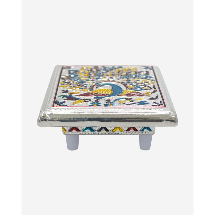 Meenawala Bajoth (Decorative Silver Color Platform) (4" x 4") 