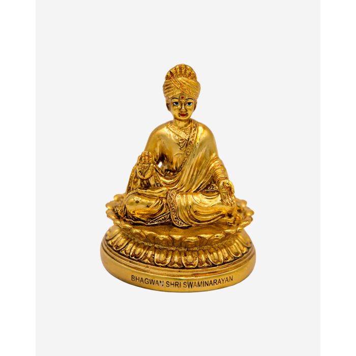Bhagwan Shri Swaminarayan (4" Gold Color)