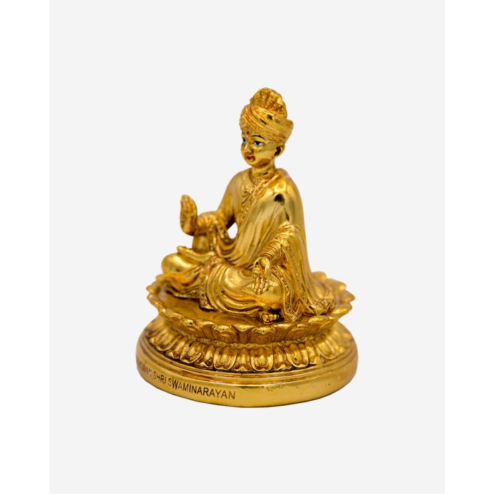Bhagwan Shri Swaminarayan (4" Gold Color)