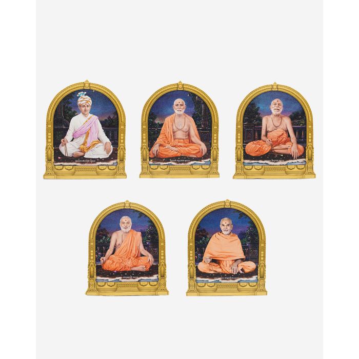 Zarukha Guruparampara (Guru lineage) Cutout Murti (Image) -  6" x 8"