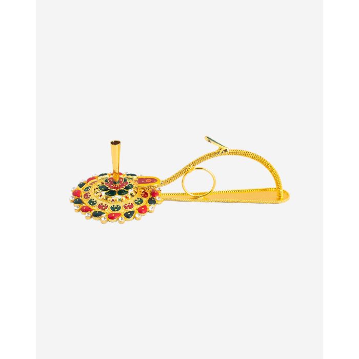 Decorative Aarti (Golden Color)(1 wicks)