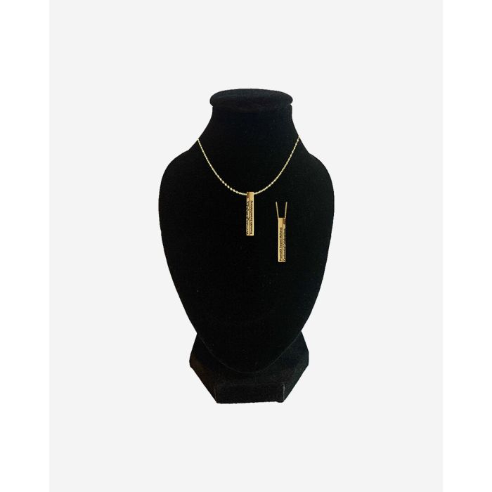 Block Necklace (Gold)