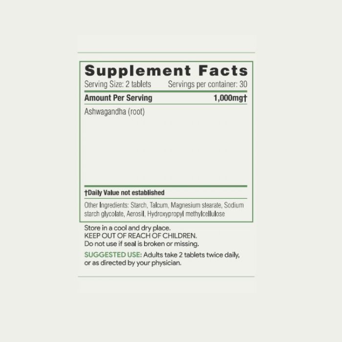 Akshar Ashwagandha tablet - - 679360414446