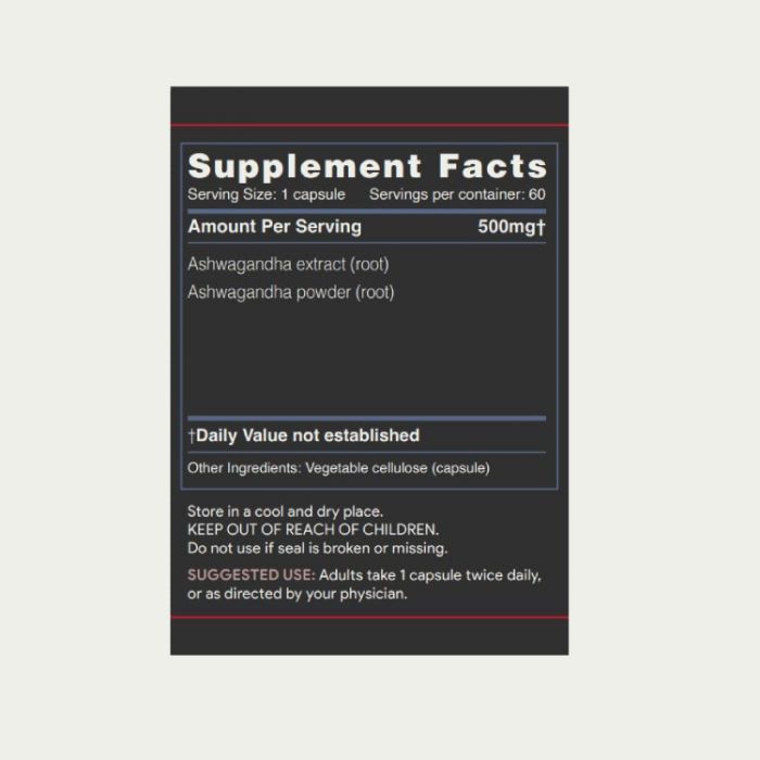 Akshar Ashwagandha Capsule - - 894400001176