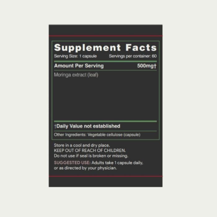 Moringa (Divine Moringa) Capsule - - 894400001275