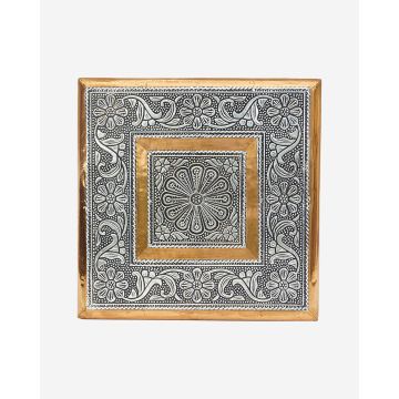 Oxidize Bajoth (Silver Color Decorative Platform) (8" x 8")
