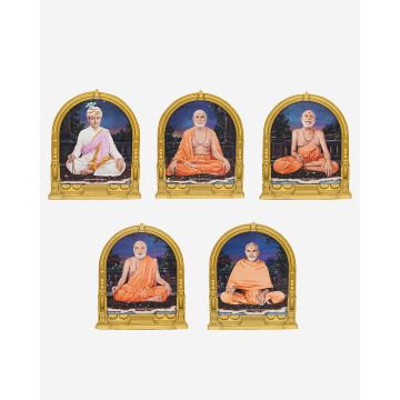Zarukha Guruparampara (Guru lineage) Cutout Murti (Image) -  6" x 8"