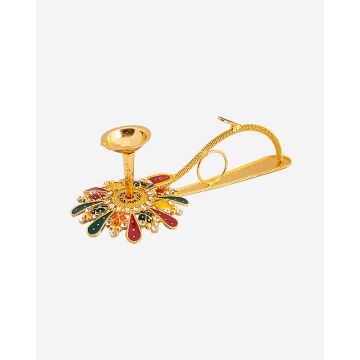 Decorative Aarti (Golden Color)(1 wicks)